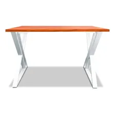 Base Mesa Qatar Tampos Madeira Até 180cm X 90cm Branca Foto mini 4