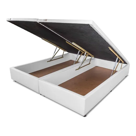 Base Para Cama Box Baú Orthocrin Capuccino King Bipartido Foto 1
