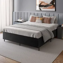 Base Para Cama Box Casal Premium 138x39x188 Desmontável Cor Base Casal Preta Foto mini 3