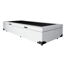 Base Para Cama Box Solteiro Premium Com Baú (45x88x188) B.. Cor Branco Foto mini 1