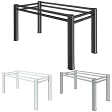 Base Para Mesa De Jantar Pedra Granito Vidro Madeira 120x75 Cor Craqueado Foto mini 1