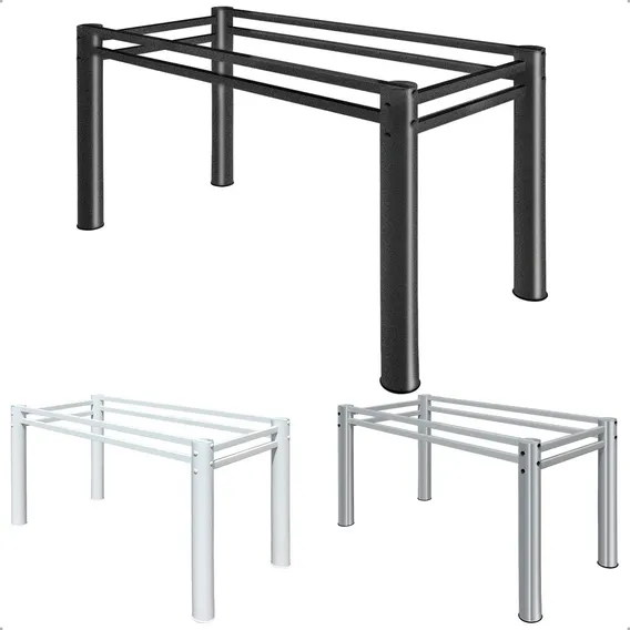 Base Para Mesa De Jantar Pedra Granito Vidro Madeira 120x75 Cor Craqueado Foto 1