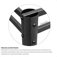 Base Para Mesa De Jantar Pedra Granito Vidro Madeira 120x75 Cor Prateado Foto mini 4