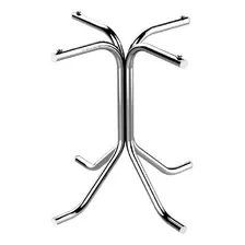 Base Para Mesa Veneto Cromada Tampos De Ate 120cm - Flape Cor Aço Cromado Foto  mini 1