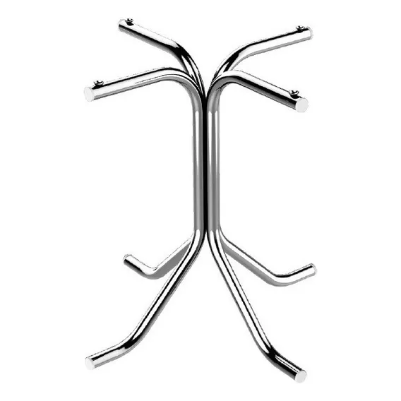 Base Para Mesa Veneto Cromada Tampos De Ate 120cm - Flape Cor Aço Cromado Foto 1