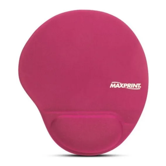 Base Para Mouse Com Apoio Em Gel Rosa Maxprint Foto 1