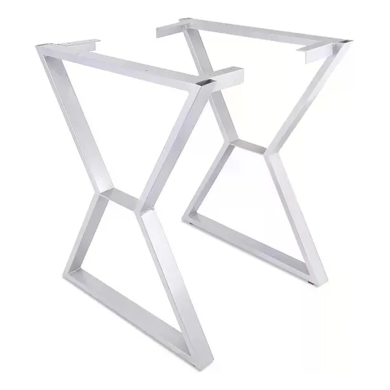 Base Pé Mesa Jantar Falun P/ Tampo Madeira Até 180cm X 90cm Cor Branco Foto 1