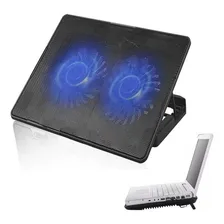 Base Suporte Vertical Cooler Duplo Led Para Notebook Dell Foto  mini 1