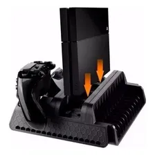 Base Vertical Cooler Carregador Ps4 Fat Slim Pro Foto  mini 1