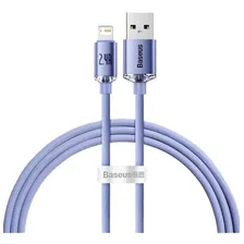Baseus Cabo Carregador Lightning Turbo Para iPhone 1,2 M Cor Lilás Foto mini  2