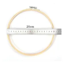 Bastidor Madeira Com Tarracha 20cm Tamanho Único Cor Marrom-claro Foto  mini 1
