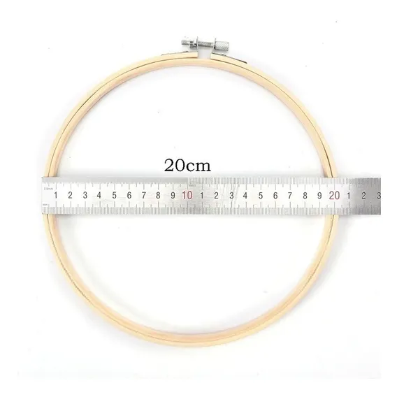 Bastidor Madeira Com Tarracha 20cm Tamanho Único Cor Marrom-claro Foto 1