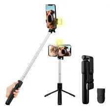 Bastão Tripé Celular Pau Selfie Bluetooth Suporte Controle Foto mini 1