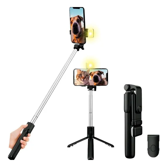 Bastão Tripé Celular Pau Selfie Bluetooth Suporte Controle Foto 1