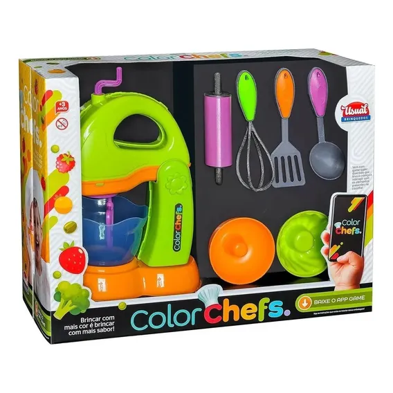 Batedeira Cozinha Infantil Com Acessórios E App Ref413 Foto 1