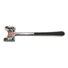 Batedor Martelo Para Carne Em Aço Inox Forte Emborrachado Foto mini 3