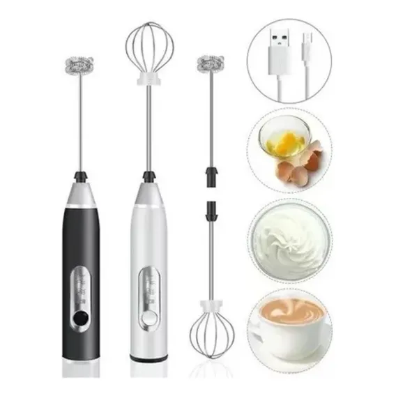 Batedor Misturador Mixer Elétrico 2x1 Bebidas Leite Café Foto 1