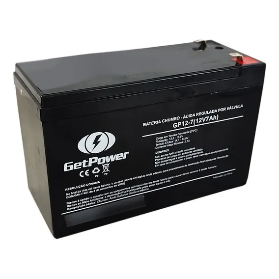 Bateria 12v 7ah Csb No Break Sms Apc Alarmes Gp1272 F2 Foto 1