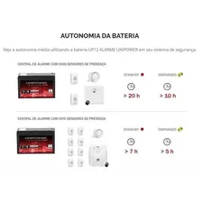Bateria 12v Para Alarme - Unipower Up 12 Alarme Cftv Central Foto mini 3