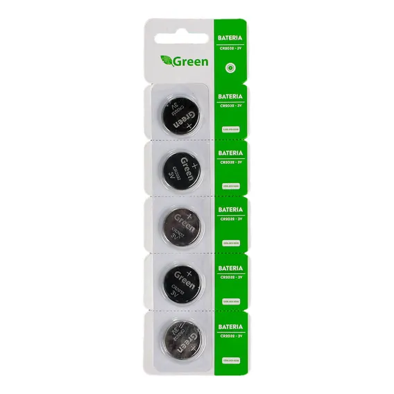 Bateria 3v Green Chipsce Lítio Manganês Cr2032 Cartela Com 5 Foto 1