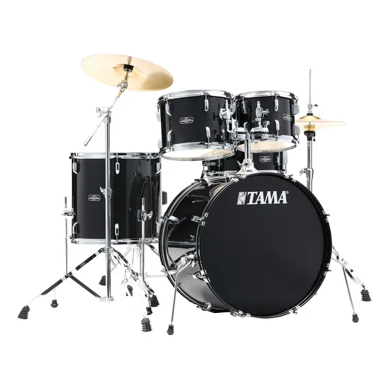 Bateria 5 Tambores (preta Sparkle) Tama Stagestar St52h5cbns Foto 1