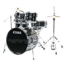 Bateria 5 Tambores (preta Sparkle) Tama Stagestar St52h5cbns Foto mini  2