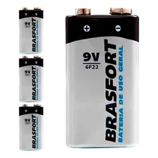 Bateria 9v Longa Duração Uso Geral 6312 Com 4 Uni Brasfort Foto mini 1