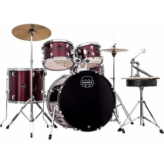 Bateria Acústica Mapex Prodigy Pdg5044tc Vinho Bumbo 20x16 Foto 1