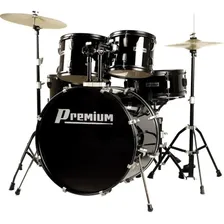 Bateria Acústica Premium Dx722 Completa Preta Dx-722 C/banco Cor Preto Foto mini 1