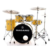 Bateria Acustica Tagima Nagano Garage Fusion Vintage Cores Cor Yellow Racing (Amarelo) Foto mini 2