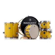 Bateria Acustica Tagima Nagano Garage Fusion Vintage Cores Cor Yellow Racing (Amarelo) Foto mini 3