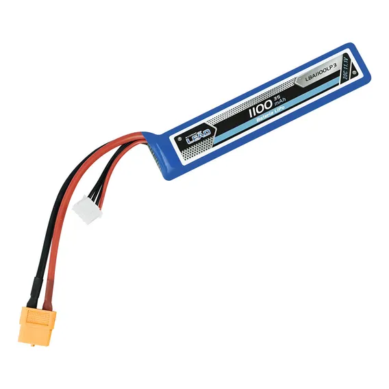 Bateria Airsoft Lipo 11.1v 1100mah 20c Leão - Plug Xt60 Foto 1