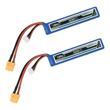 Bateria Airsoft Lipo 11.1v 1100mah 20c Leão - Plug Xt60 Foto mini 4