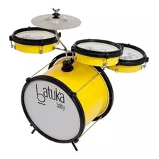 Bateria Completa P/ Criança Luen Baby Batuka Amarela Foto  mini 1