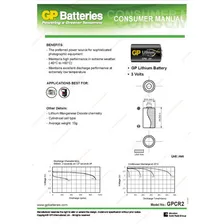 Bateria Cr-2 Bateria de lĂtio 3v Brand Gp Foto mini 2