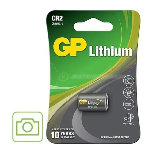 Bateria Cr-2 Bateria de lĂtio 3v Brand Gp Foto 1