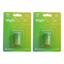 Bateria Cr123 Pilha Cr123 Elgin 3v 2 X Blister C/ 1 Unidade Foto  mini 1