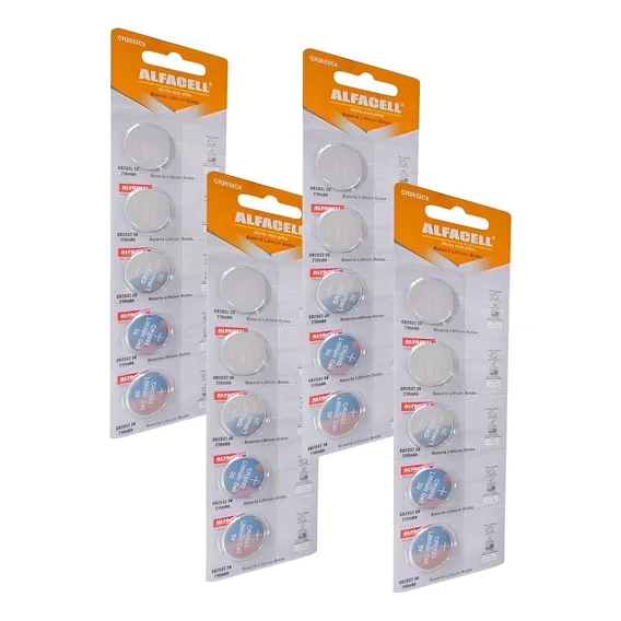 Bateria Cr2032 Alcalina 3v Kit 04 Cartelas C/ 20 Unidades Foto 1