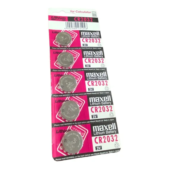 Bateria Cr2032 Maxell Original  Cartela Com 5 Uns Foto 1
