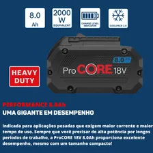 Bateria De Lítio 18v 8ah Procore Professional Bosch Foto mini  3