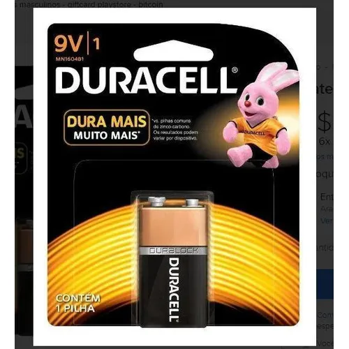 Bateria Duracell 9v Alcalina - 1 Unidade Foto 1