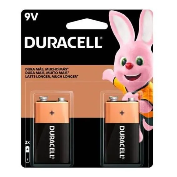 Bateria Duracell Alcalina C/ 2 Unidades 9v Foto 1