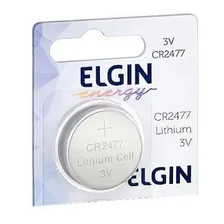 Bateria Elgin Lítio Cr2477 01 Unidade Foto  mini 1