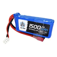 Bateria Lipo 1500mah 7.4v 2s 30c/60c Automodelos Wltoys Foto mini 4