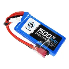 Bateria Lipo 1500mah 7.4v 2s 30c/60c Automodelos Wltoys Foto mini 1
