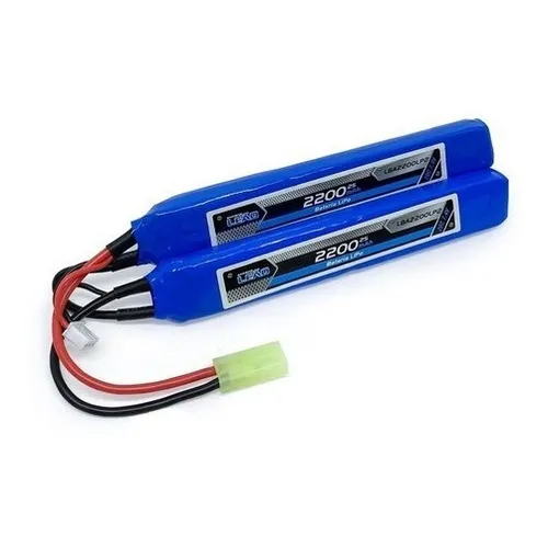 Bateria Lipo 2s 7.4v 2200mah 20c Airsoft Aeg Mini Tamiya Foto 1
