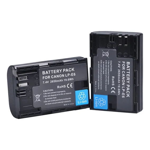 Bateria Lpe6 Canon Eos 5d 5d2 7d 7d2 6d 60d 70d 80d Backup Foto 1