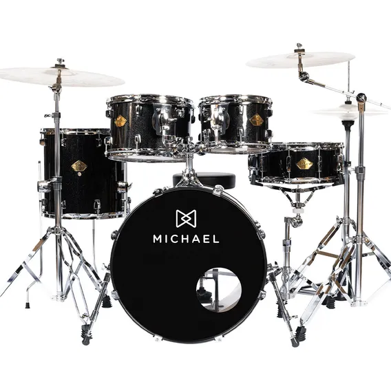 Bateria Michael Legacy Sparkle Black - Dml420 Sbk Foto 1