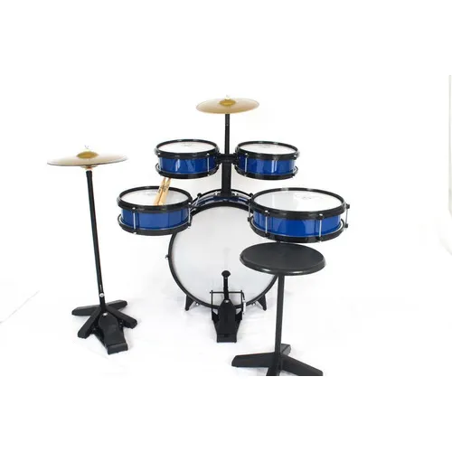 Bateria Musical Acústica Infantil Com Chimbal Rock Baby Foto 1