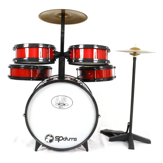 Bateria Musical Infantil Rock Baby Com Chimbal Foto 1